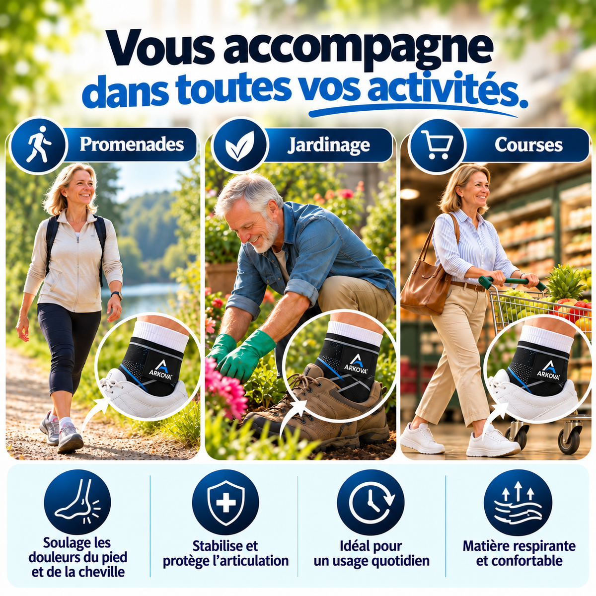 ARKOVA® Manchon de Confort Plantaire
